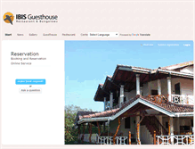 Tablet Screenshot of guesthouse-ibis.de